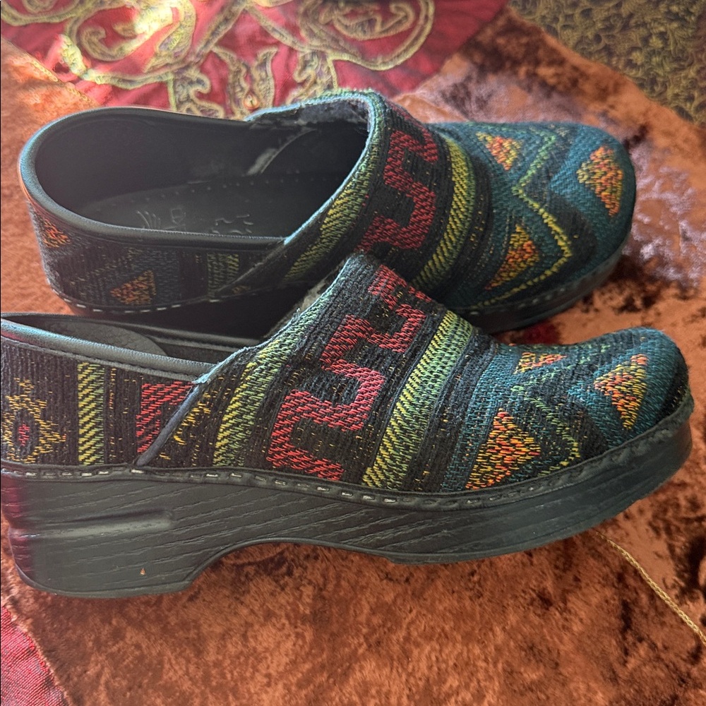 Dansko Colorful Patterned Clogs